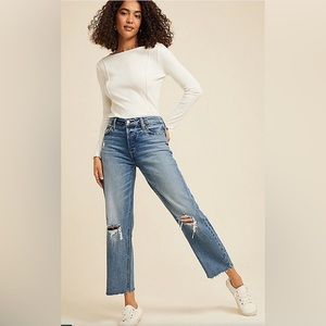 Goldie Blues ™  Brooklyn Relaxed Straight Ankle women’s Jeans, NWT, size 8